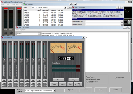 subliminal recording system